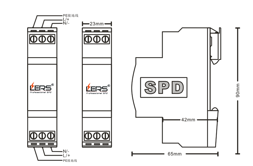 開關(guān)型天饋防雷器R25N70F安裝示意圖